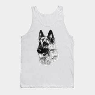 German Shepherd Security Dog Tank Top